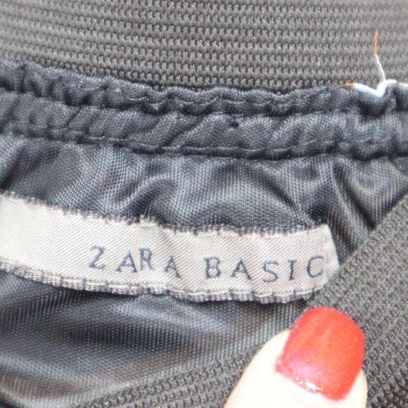Zara Basic Size M Bubble Pleated Geometric Mini Skirts - Picture 5 of 6